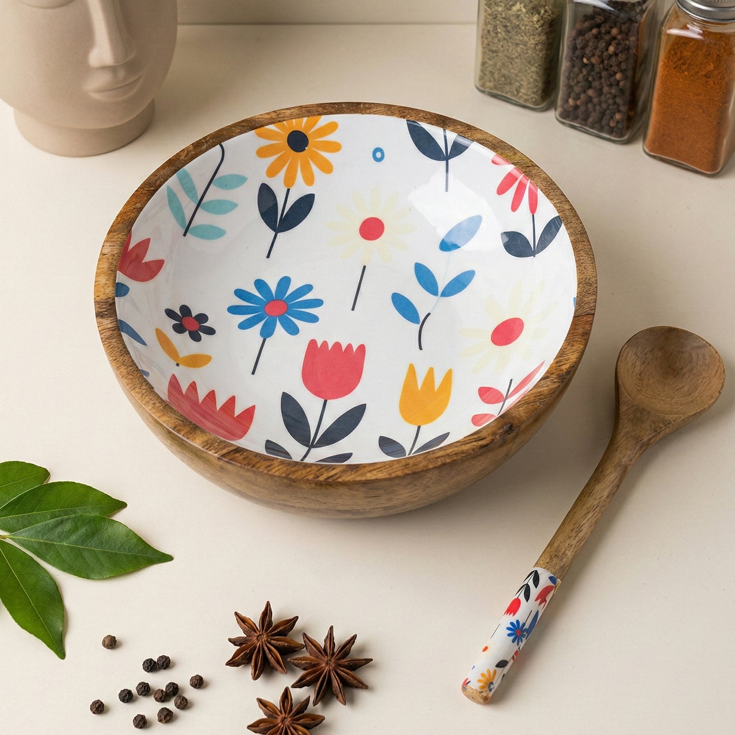 Salad Bowl - Flowers